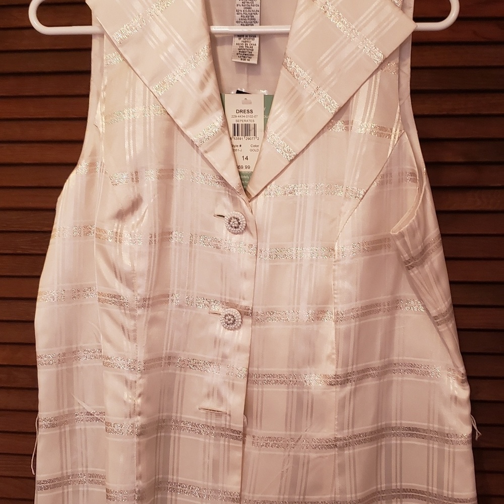 Vest, creamy off white